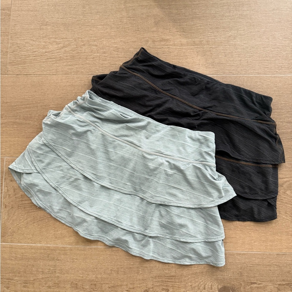 Athleta grey ruffle skort bundle